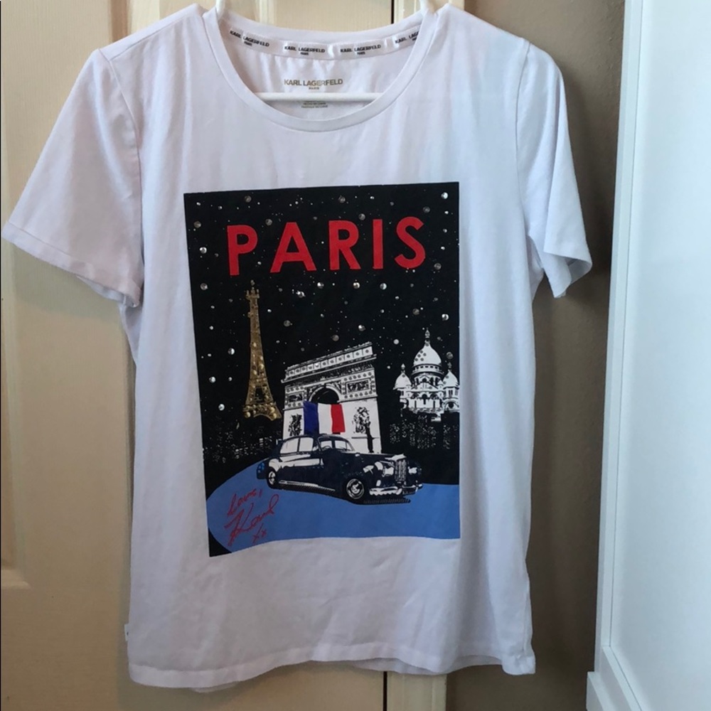 Small Karl Lagerfeld White Tee